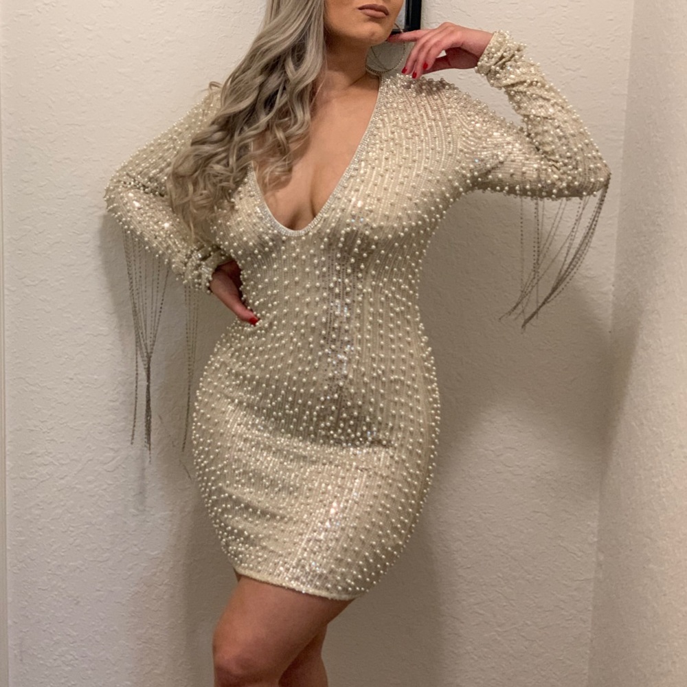 Mini Dress - Silver